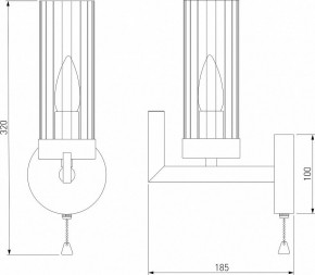 Бра Eurosvet Arganie 60133/1 серебро в Коротчаево - korotchaevo.mebel24.online | фото 3