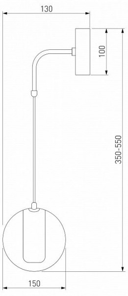Бра Eurosvet Cobble 50258 LED дымчатый в Коротчаево - korotchaevo.mebel24.online | фото 2