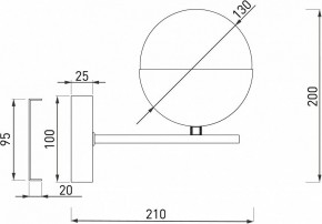 Бра Eurosvet Nuvola 70129/1 латунь в Коротчаево - korotchaevo.mebel24.online | фото 2