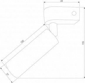 Бра Eurosvet Pitch 20143/1 LED черный в Коротчаево - korotchaevo.mebel24.online | фото 2