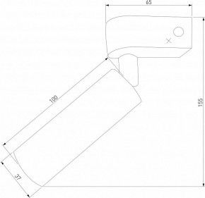 Бра Eurosvet Pitch 20143/1 LED титан в Коротчаево - korotchaevo.mebel24.online | фото 3