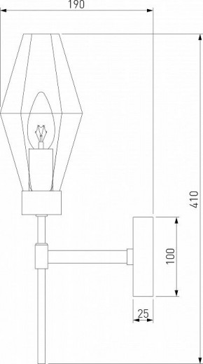 Бра Eurosvet Prism 60143/1 хром в Коротчаево - korotchaevo.mebel24.online | фото 2