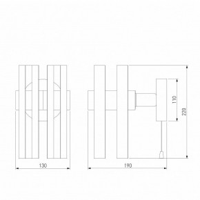 Бра Eurosvet Spada 70116/1 черный в Коротчаево - korotchaevo.mebel24.online | фото 4