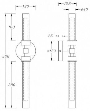 Бра Maytoni Stelo MOD116WL-L7BS3K в Коротчаево - korotchaevo.mebel24.online | фото 3