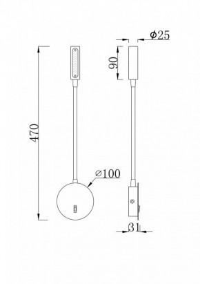 Бра Maytoni Stem C035WL-L3W3K в Коротчаево - korotchaevo.mebel24.online | фото 6