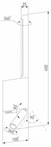 Бра с подсветкой Elektrostandard Sarca a066400 в Коротчаево - korotchaevo.mebel24.online | фото 5