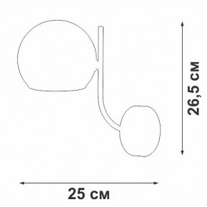 Бра Vitaluce V39570 V39570-8/1A в Коротчаево - korotchaevo.mebel24.online | фото 2