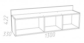 Детская Оливия Полка НМ 011.38-01 Х в Коротчаево - korotchaevo.mebel24.online | фото 3