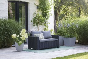 Диван Калифорния 2-х местный (California 2 Sofa), графит в Коротчаево - korotchaevo.mebel24.online | фото 1