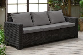 Диван Калифорния 3-х местный (California 3 Sofa), графит в Коротчаево - korotchaevo.mebel24.online | фото 1