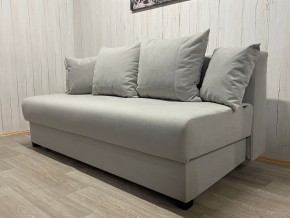 Диван Комфорт-1 (НПБ) велюр Luma 13 св.серый в Коротчаево - korotchaevo.mebel24.online | фото 2