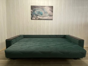 Диван Престиж-15 (НПБ+МДФ) велюр Sensey bottle green в Коротчаево - korotchaevo.mebel24.online | фото 4