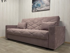 Диван Престиж-15 (НПБ+МДФ) велюр Sensey Elderberry в Коротчаево - korotchaevo.mebel24.online | фото 1