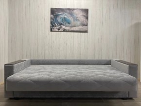 Диван Престиж-15 (НПБ+МДФ) велюр Sensey silver в Коротчаево - korotchaevo.mebel24.online | фото 5