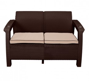 Диван Yalta Premium Sofa 2 Set (Ялта) шоколадный (+подушки под спину) в Коротчаево - korotchaevo.mebel24.online | фото