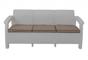 Диван Yalta Premium Sofa 3 Set (Ялта) белый (+подушки под спину) в Коротчаево - korotchaevo.mebel24.online | фото 2