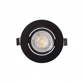 DK3020-BK Встраиваемый светильник, IP 20, 10 Вт, GU5.3, LED, черный, пластик в Коротчаево - korotchaevo.mebel24.online | фото 1