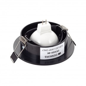 DK3020-BK Встраиваемый светильник, IP 20, 10 Вт, GU5.3, LED, черный, пластик в Коротчаево - korotchaevo.mebel24.online | фото 3