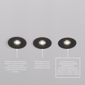 DK3020-BK Встраиваемый светильник, IP 20, 10 Вт, GU5.3, LED, черный, пластик в Коротчаево - korotchaevo.mebel24.online | фото 6