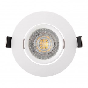 DK3020-WH Встраиваемый светильник, IP 20, 10 Вт, GU5.3, LED, белый, пластик в Коротчаево - korotchaevo.mebel24.online | фото 1