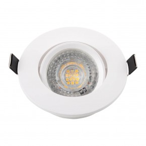 DK3020-WH Встраиваемый светильник, IP 20, 10 Вт, GU5.3, LED, белый, пластик в Коротчаево - korotchaevo.mebel24.online | фото 4