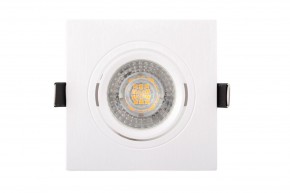 DK3021-WH Встраиваемый светильник, IP 20, 10 Вт, GU5.3, LED, белый, пластик в Коротчаево - korotchaevo.mebel24.online | фото 1