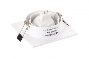 DK3021-WH Встраиваемый светильник, IP 20, 10 Вт, GU5.3, LED, белый, пластик в Коротчаево - korotchaevo.mebel24.online | фото 3