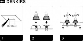 DK3022-BK Встраиваемый светильник, IP 20, 10 Вт, GU5.3, LED, черный, пластик в Коротчаево - korotchaevo.mebel24.online | фото 5