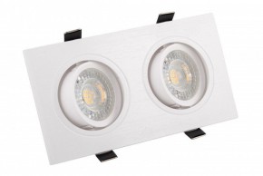 DK3022-WH Встраиваемый светильник, IP 20, 10 Вт, GU5.3, LED, белый, пластик в Коротчаево - korotchaevo.mebel24.online | фото 1