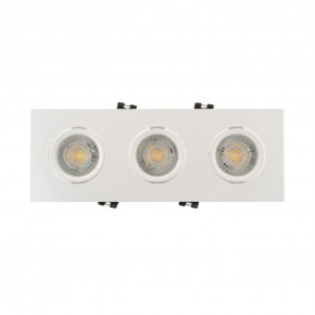 DK3023-WH Встраиваемый светильник, IP 20, 10 Вт, GU5.3, LED, белый, пластик в Коротчаево - korotchaevo.mebel24.online | фото 1