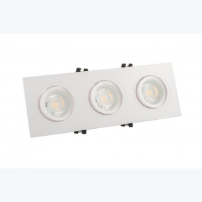 DK3023-WH Встраиваемый светильник, IP 20, 10 Вт, GU5.3, LED, белый, пластик в Коротчаево - korotchaevo.mebel24.online | фото 2