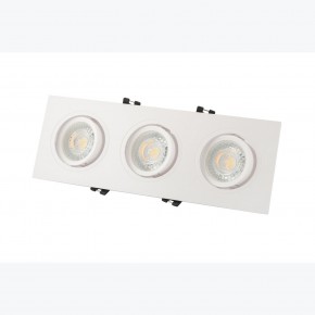 DK3023-WH Встраиваемый светильник, IP 20, 10 Вт, GU5.3, LED, белый, пластик в Коротчаево - korotchaevo.mebel24.online | фото 3