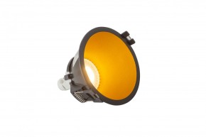 DK3026-BG Встраиваемый светильник, IP 20, 10 Вт, GU5.3, LED, черный/золотой, пластик в Коротчаево - korotchaevo.mebel24.online | фото 3