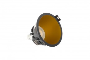 DK3026-BG Встраиваемый светильник, IP 20, 10 Вт, GU5.3, LED, черный/золотой, пластик в Коротчаево - korotchaevo.mebel24.online | фото 4