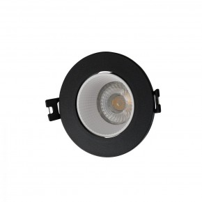 DK3061-BK+WH Встраиваемый светильник, IP 20, 10 Вт, GU5.3, LED, черный/белый, пластик в Коротчаево - korotchaevo.mebel24.online | фото 1