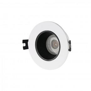 DK3061-WH+BK Встраиваемый светильник, IP 20, 10 Вт, GU5.3, LED, белый/черный, пластик в Коротчаево - korotchaevo.mebel24.online | фото 1