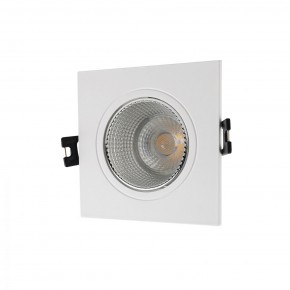 DK3071-WH+CH Встраиваемый светильник, IP 20, 10 Вт, GU5.3, LED, белый/хром, пластик в Коротчаево - korotchaevo.mebel24.online | фото