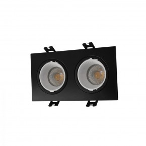 DK3072-BK+WH Встраиваемый светильник, IP 20, 10 Вт, GU5.3, LED, черный/белый, пластик в Коротчаево - korotchaevo.mebel24.online | фото 1