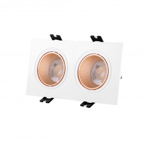 DK3072-WBR Встраиваемый светильник, IP 20, 10 Вт, GU5.3, LED, белый/бронзовый, пластик в Коротчаево - korotchaevo.mebel24.online | фото 1