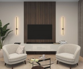 DK5014-BK Бра 1000 мм, 3000К, IP20, 12 Вт, черный, алюминий в Коротчаево - korotchaevo.mebel24.online | фото 4