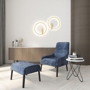DK5035-SG Бра ROUND со светодиодом, IP20, 24W, 3000/4000/6500K, матовое золото, алюминий в Коротчаево - korotchaevo.mebel24.online | фото