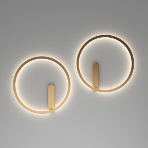 DK5035-SG Бра ROUND со светодиодом, IP20, 24W, 3000/4000/6500K, матовое золото, алюминий в Коротчаево - korotchaevo.mebel24.online | фото 7