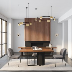 DK5060-BK+SG Бра ORBIT, IP20, 3000К, LED, 10 Вт, черный + сатинированное золото, алюминий в Коротчаево - korotchaevo.mebel24.online | фото 6