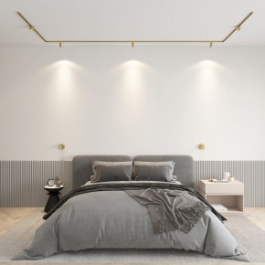 DK5072-SB Бра SHINE WALL со светодиодом, D104*H68, IP20, 3000К, 3W, RA?90, сатинированная латунь, алюминий в Коротчаево - korotchaevo.mebel24.online | фото 4