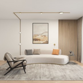 DK5072-SB Бра SHINE WALL со светодиодом, D104*H68, IP20, 3000К, 3W, RA?90, сатинированная латунь, алюминий в Коротчаево - korotchaevo.mebel24.online | фото 5