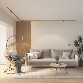 DK5072-SB Бра SHINE WALL со светодиодом, D104*H68, IP20, 3000К, 3W, RA?90, сатинированная латунь, алюминий в Коротчаево - korotchaevo.mebel24.online | фото 8