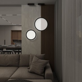 DK6606-BK Подвесной вертикальный светильник Veil со светодиодом H1700 d600 220V 48W 3000-6000K IP20 черный алюминий в Коротчаево - korotchaevo.mebel24.online | фото 7