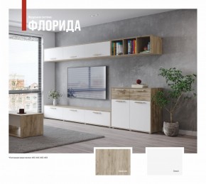 ФЛОРИДА Гостиная (модульная) дуб серый/белый в Коротчаево - korotchaevo.mebel24.online | фото 1