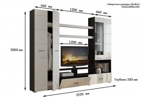 Гостиная Альфа МДФ (Венге/Белый глянец) в Коротчаево - korotchaevo.mebel24.online | фото 3