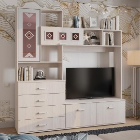Гостиная Белла (модульная) ясень белый в Коротчаево - korotchaevo.mebel24.online | фото 15